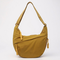 Crossbody Bag – Water-Resistant Nylon - Mustard Yellow