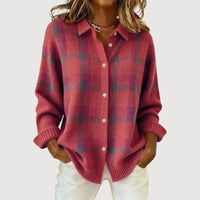 Fiora – Cosy Knit Shirt for Cold-Day Comfort - Pink
