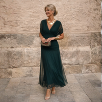 Morgan | Elegant Green Dress - Military Green
