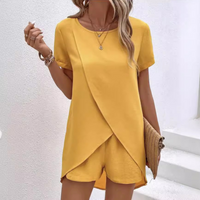 AMALIA™ – Elegant Summer Co-ord Lounge Set - Yellow