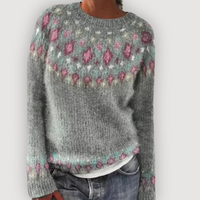 LUCY – SHEEP KNIT JUMPER - Pink Diamond