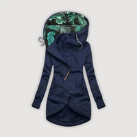 ELLE – COSY HOODED JACKET - Navy