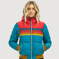 DYLAN – RETRO PUFFER JACKET - Blue