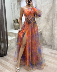 Charlotte™ | Enchanting Tulle Dress - Orange