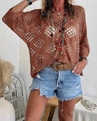 THE SILVINA - TOP - Brown