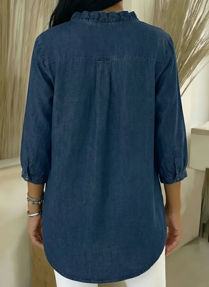 Clara | Elegant Ruffle Detail Blouse