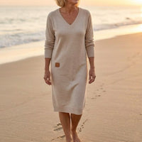 Lorraine | Comfortable Everyday Dress - Grey