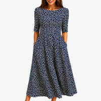Midnight Bloom Pocket Maxi Dress - S