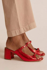 Rita - Riviera Elegance Sandals - Bright Red