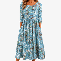 Coastal Garden Pocket Maxi Dress - S