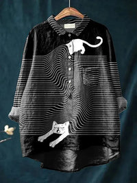 CORA™ - Cat Art Shirt - S