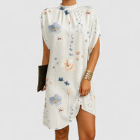 Larissa™ | Elegant Dress - White Flowers