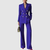 Ysabel™ Elegant Tailored Set | Powerful Tailoring with Modern Elegance - Blue