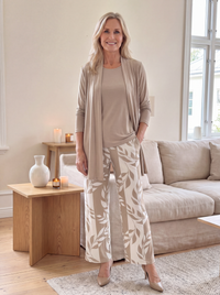 Soraya | Casual Three Piece Spring Set - Khaki