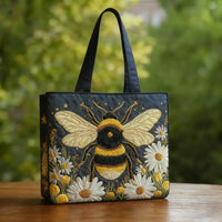 Handcrafted Bag | The Bee and the Seven Little Flowers - 15" x 13.8"