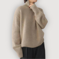 AUDREY – COSY TURTLENECK JUMPER - Khaki