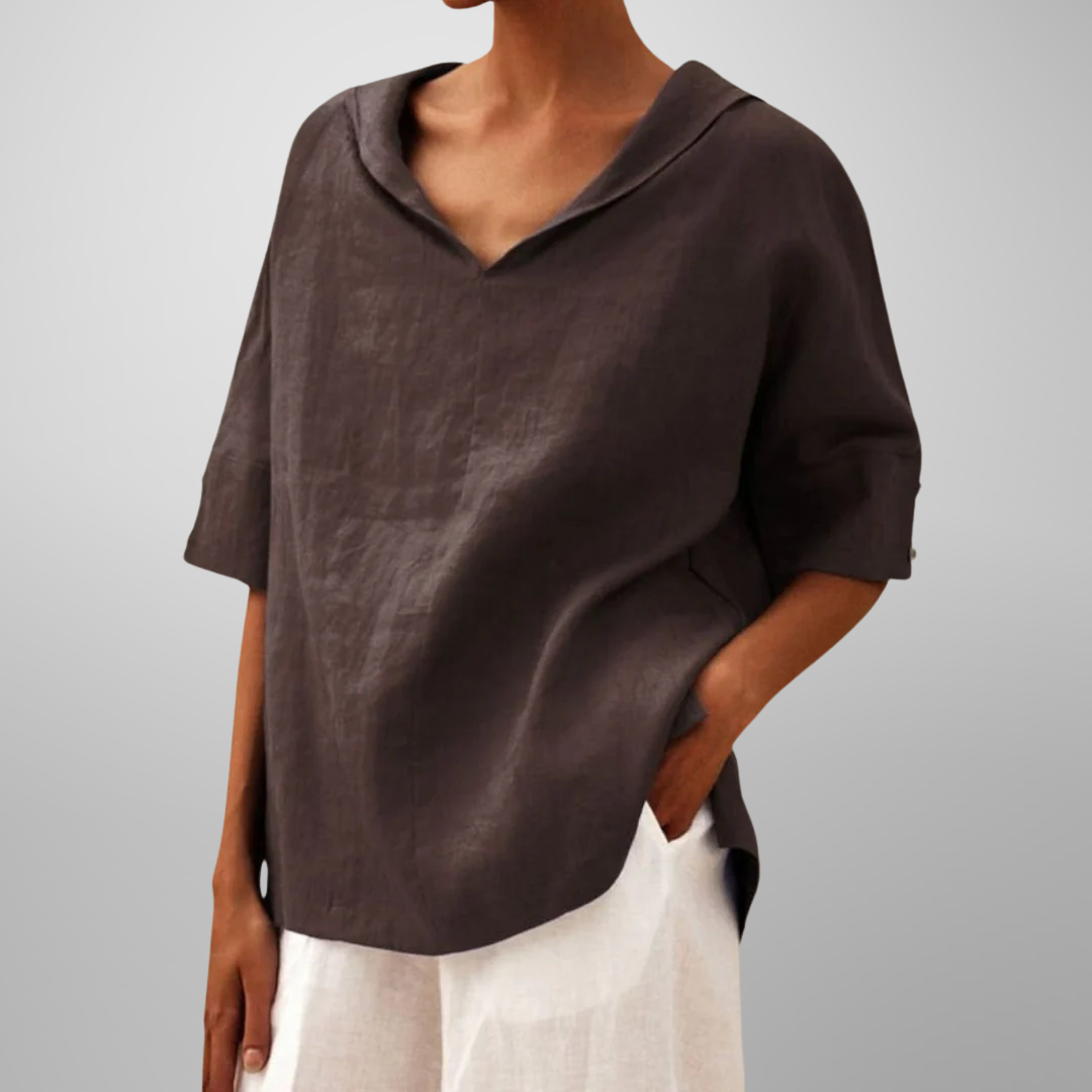 Lucy™ | Women Cotton Loose-Fitting Blouse