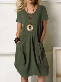 Kwani | Easy Casual Flow Dress - Green (Almost sold out)