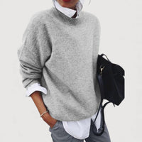 MARLA – RELAXED KNIT JUMPER - Grey