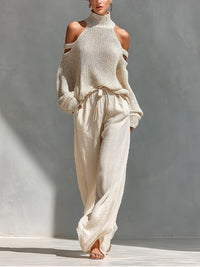 Alessia | Off-Shoulder Two-Piece - Beige