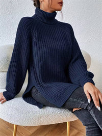 Rylani™ | Elegant Sweater - Navy Blue