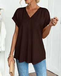 MILEIA | Relaxed Tee (Almost sold out) - Brown