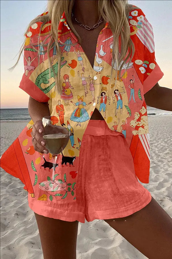 ALLEGRA | Berry Summer Short Set