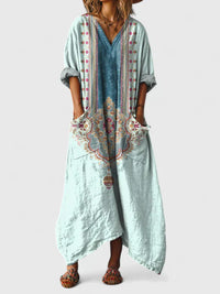 Mariana | Elegant Dress - Green Blue