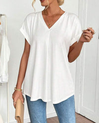MILEIA | Relaxed Tee (Almost sold out) - White