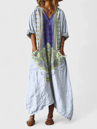 Mariana | Elegant Dress - Blue Purple