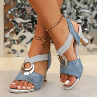Ayindra | Orthopedic High Heel Sandals - Blue