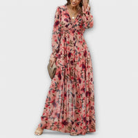 Ynah | Women Elegant Maxi Dress - Pink