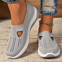 Dorothy | Supportive Slip-On Shoes - Grey