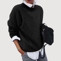 MARLA – RELAXED KNIT JUMPER - Black