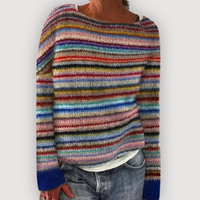 LUCY – SHEEP KNIT JUMPER - Blue