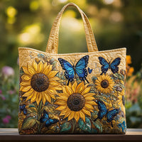 Handcrafted Bag | Sunflowers and Butterfly - 15" x 13.8"