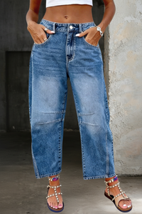 Linda | Flared Casual Jeans - Blue