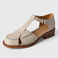 Thalina | Elegant Mary Jane Sandals - Beige