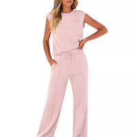 KAIYA – Casual Summer Lounge Co-Ord - Pink