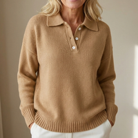 Emma - Soft Knit Sweater - Camel