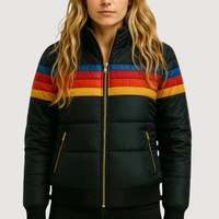 DYLAN – RETRO PUFFER JACKET - Black