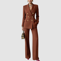 Ysabel™ Elegant Tailored Set | Powerful Tailoring with Modern Elegance - Brown