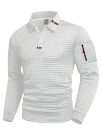 Aaron™ | Classic Polo Shirt with Sleeve Pocket - White