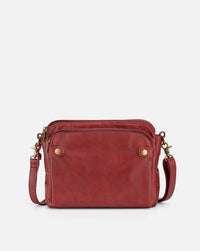 Jovie | Sleek Three-Layer Crossbody Bag - Red