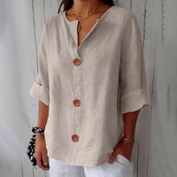 Julia™ | Loose-fitting Summer Blouse (Restocked) - Beige