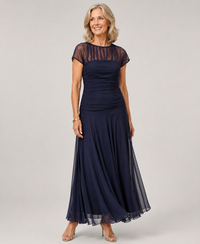 Lauren™ | Chiffon Dress - Navy Blue