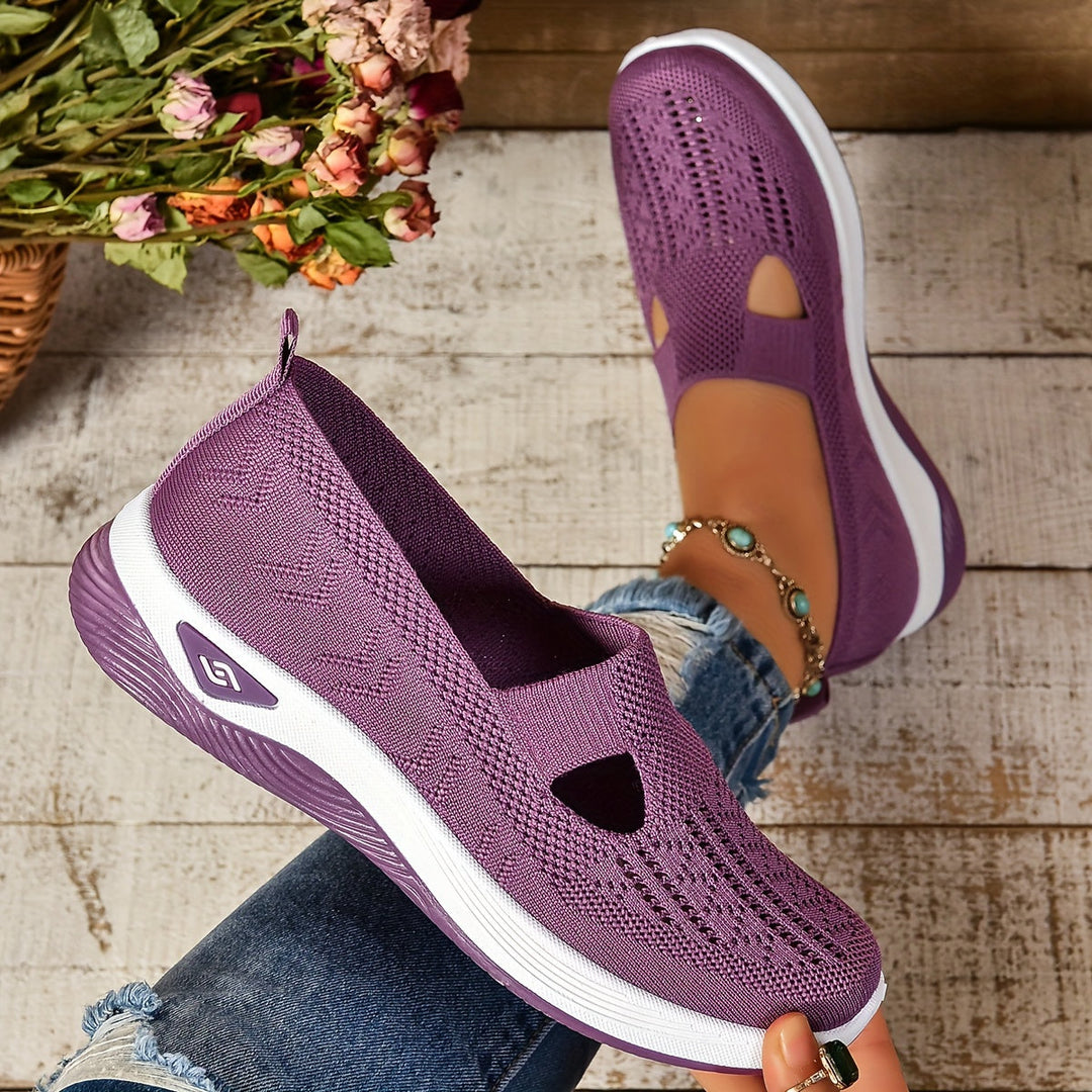 Dorothy | Breathable Knit Slip-On Sneakers
