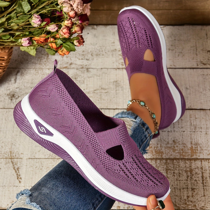 Dorothy | Breathable Knit Slip-On Sneakers