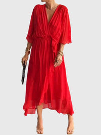 Bethany | Elegant Dress - Red