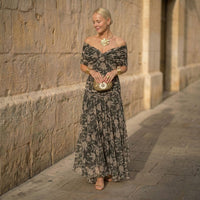 Madison | Elegant Botanical Dress - Botanical